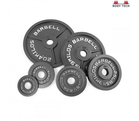 Body Tech Gripwell 80kg Cast Iron Olympic Challenge Weight Plates